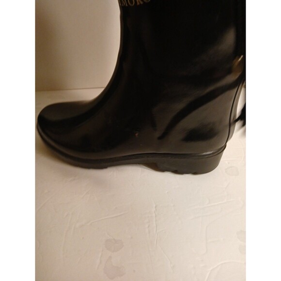 RARE Juicy Couture Signature Logo Black Knee High Rainboots Size 7 GENTLY USED - Picture 14 of 16